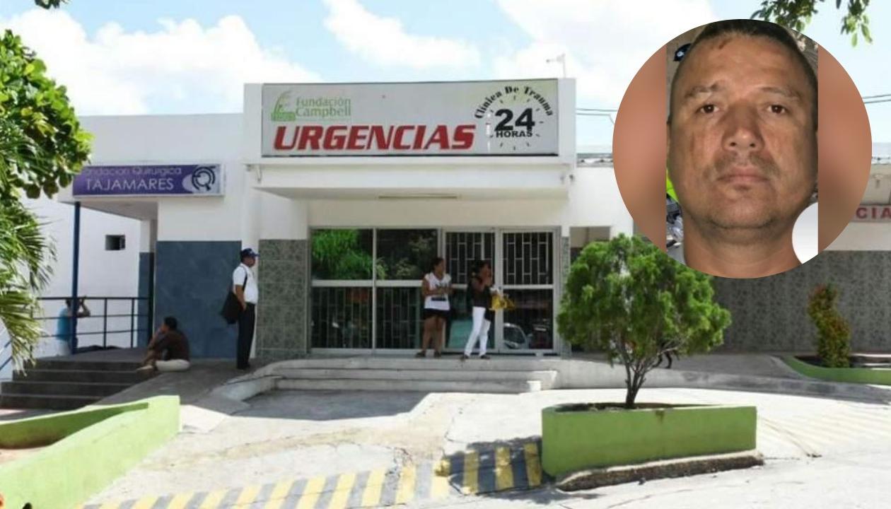 La víctima mortal fue llevada a la Clínica Campbell, donde se confirmó su muerte. 