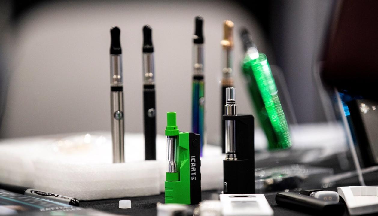 Vaporizadores de CBD durante el Cannabis World Congress.