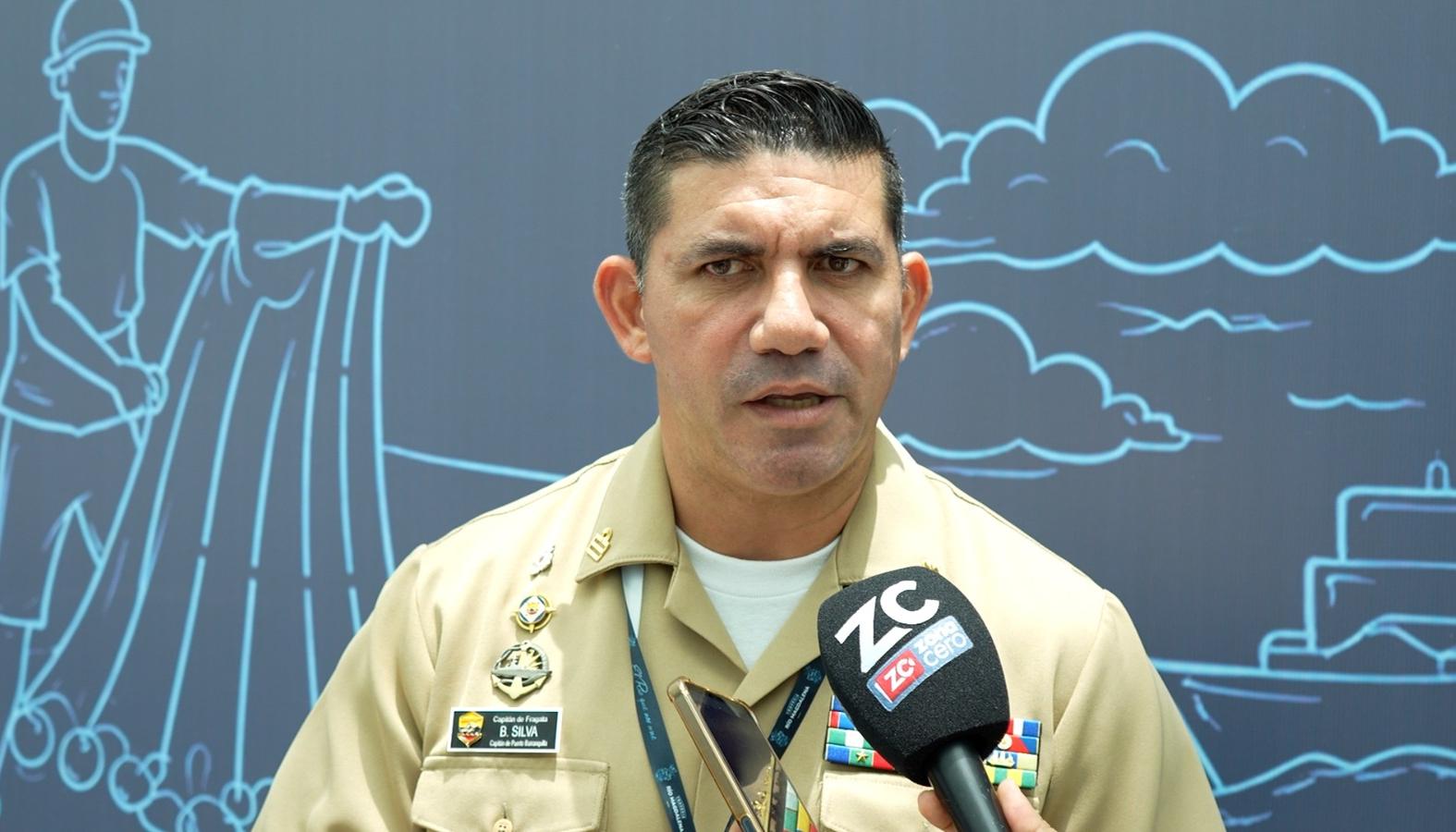 Capitán de fragata Bernardo Silva Florez, capitán del Puerto de Barranquilla.