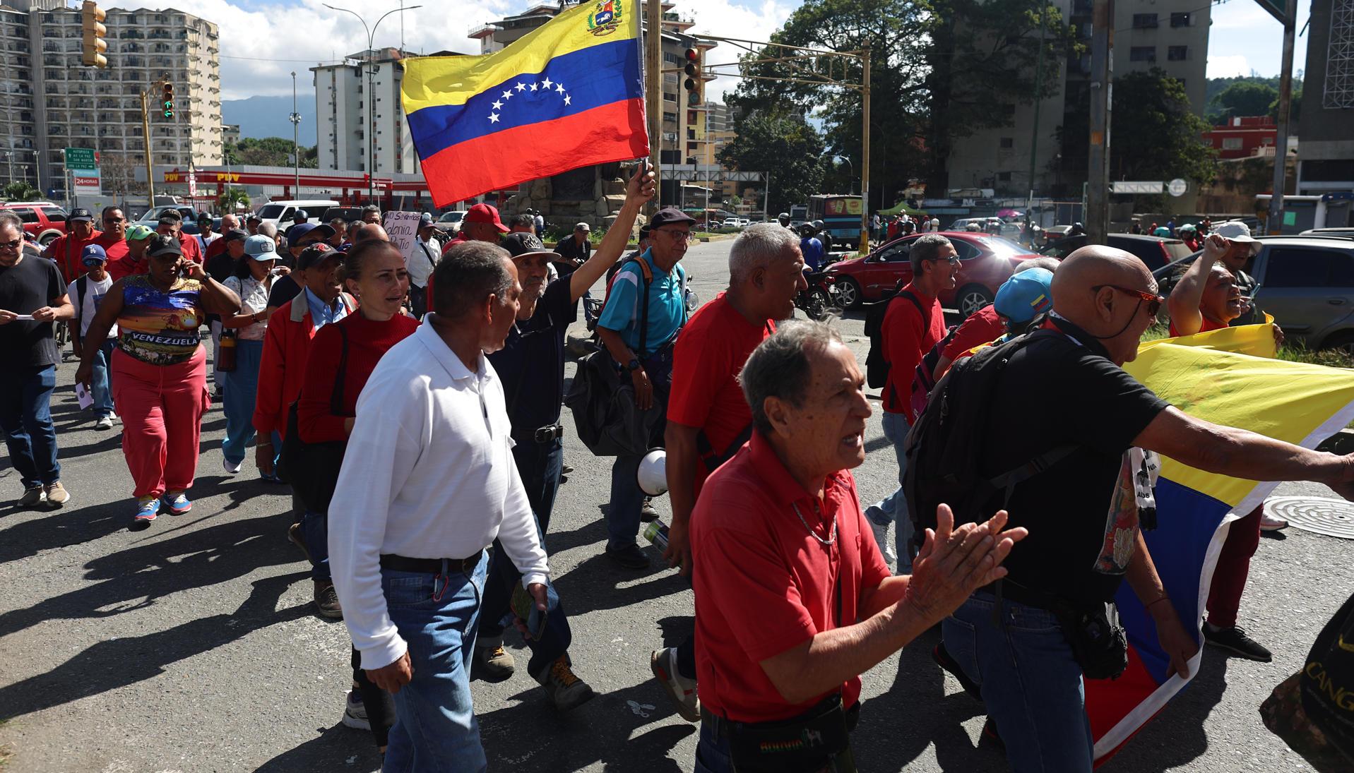 La marcha fue convocada por el Frente Popular Antiimperialista.