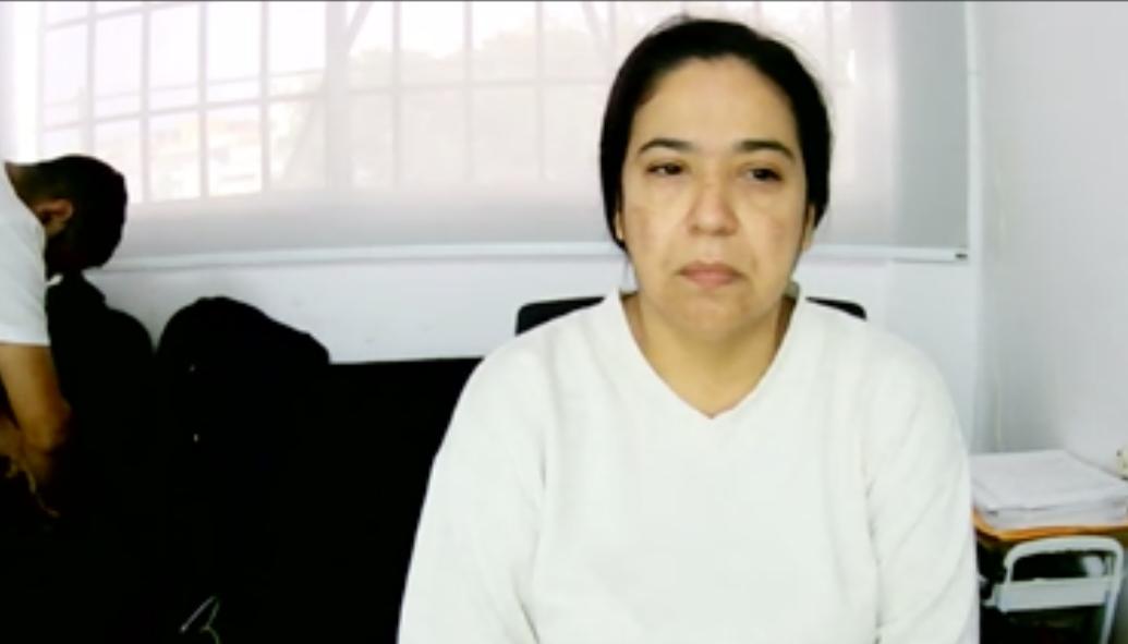 Chirley Hernández Rojas durante la audiencia virtual de este miércoles. 
