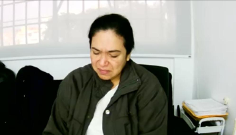 Chirley Hernández Rojas durante la audiencia de este miércoles. 
