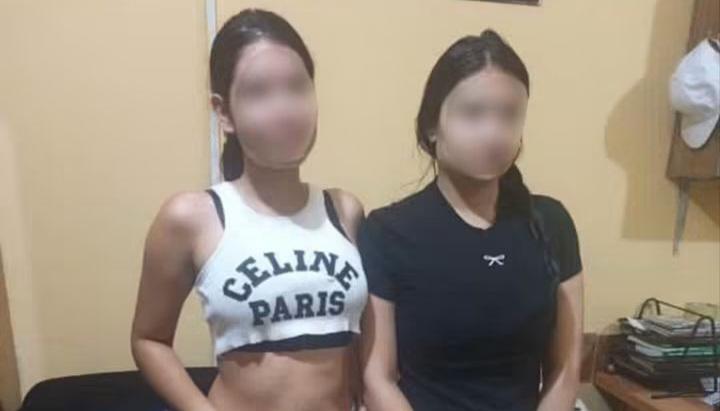Las colombianas rescatadas.