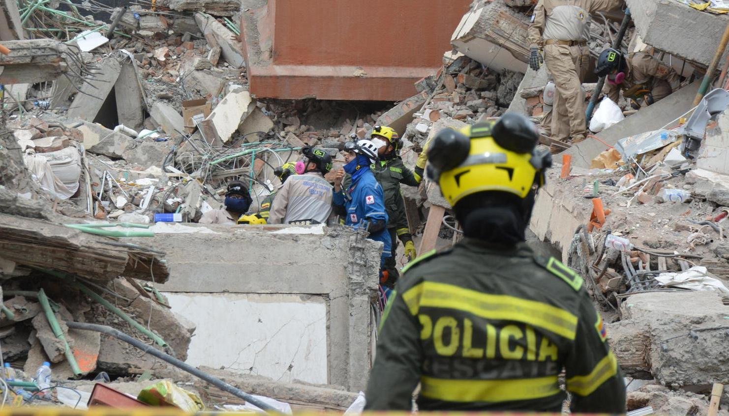 Desastre producido por el terremoto en la ciudad de Cali.