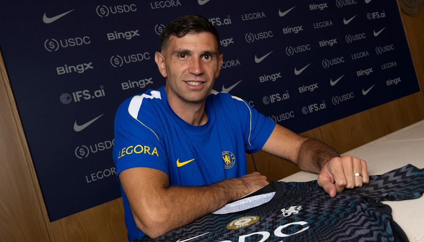 El portero argentino Emiliano 'Dibu' Martínez.