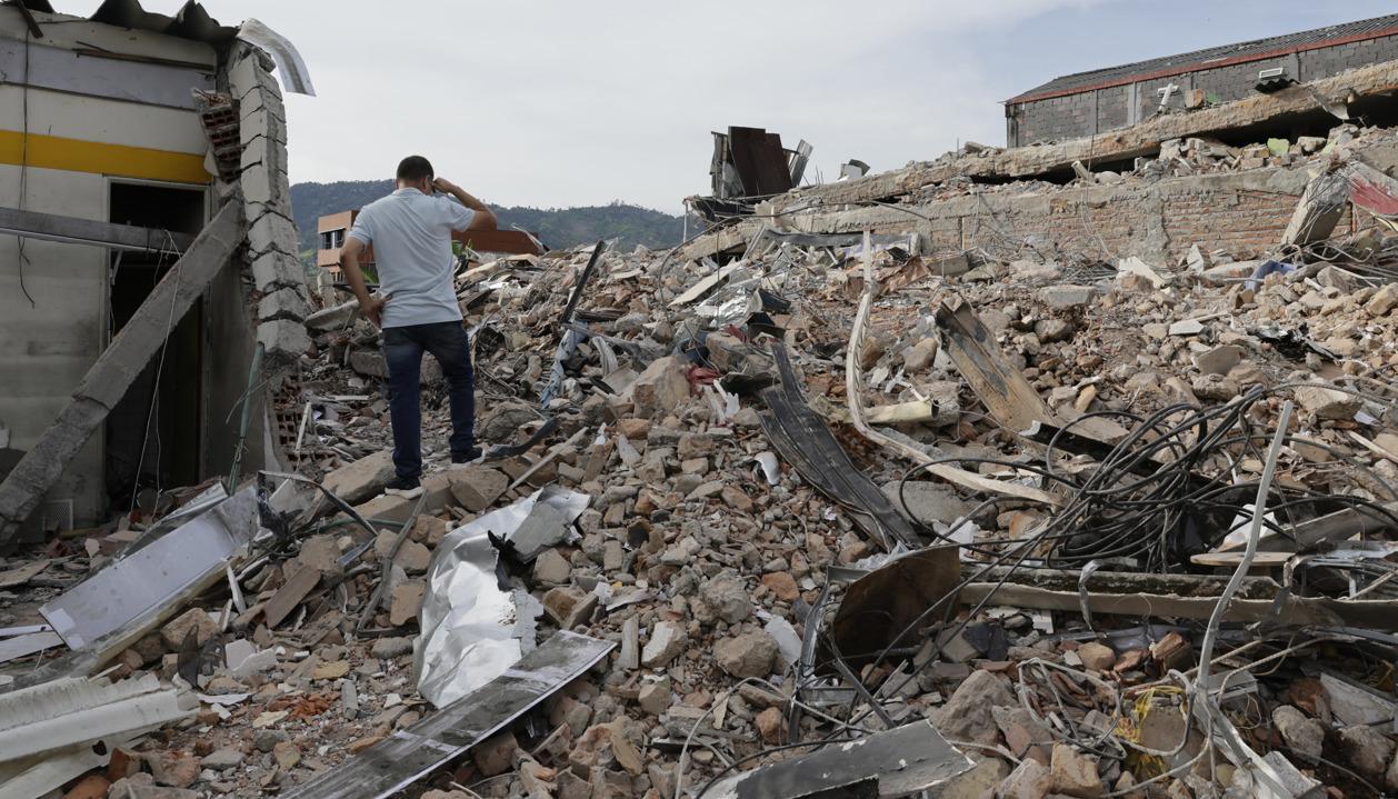 La destrucción en Dosquebradas.