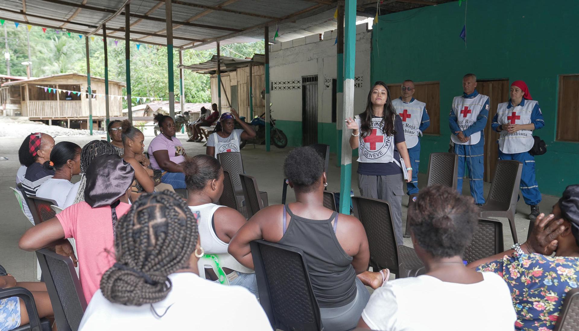 El Comité Internacional de la Cruz Roja en su visita al Chocó.