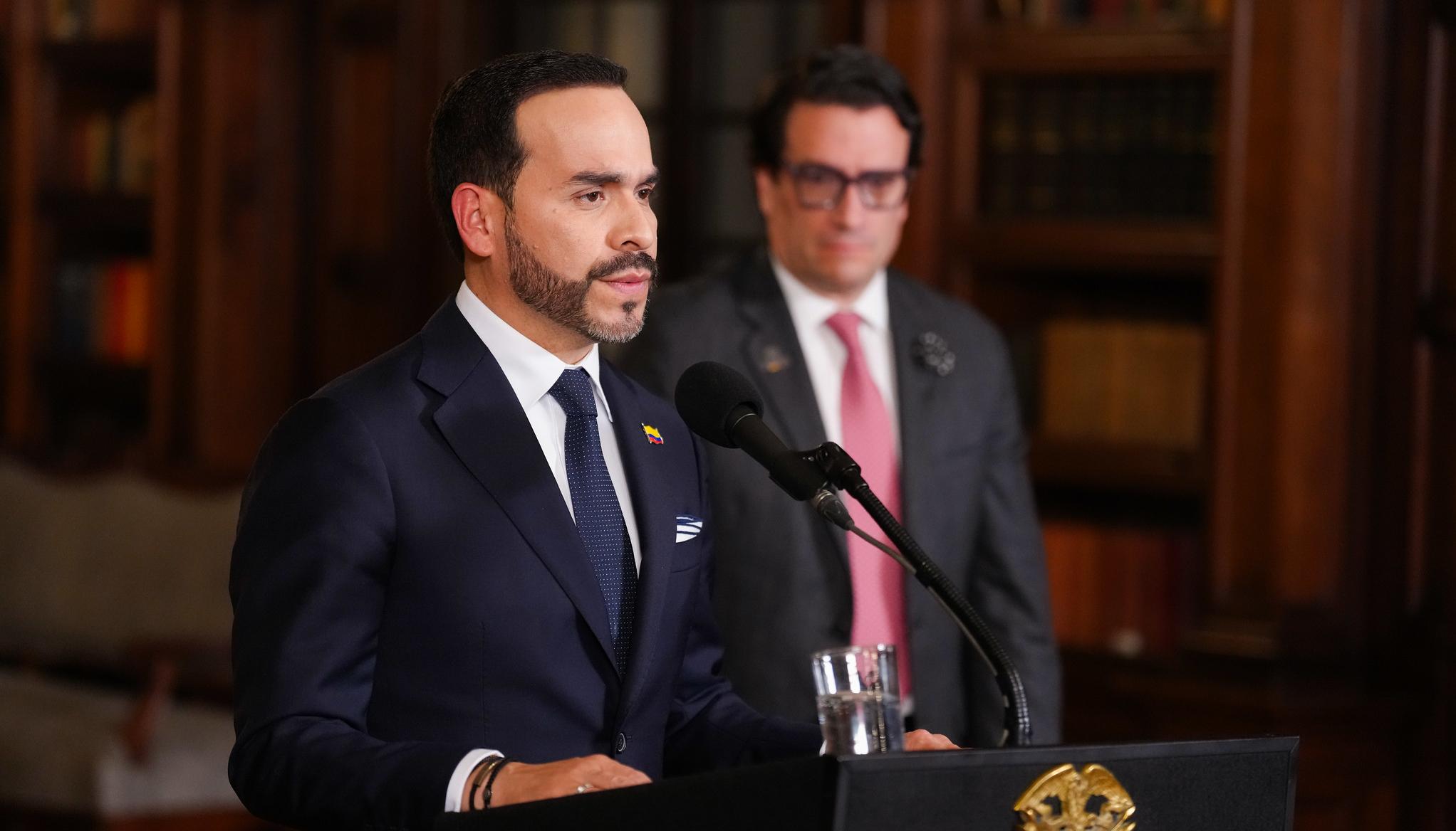 El Presidente Abelardo De La Espriella.