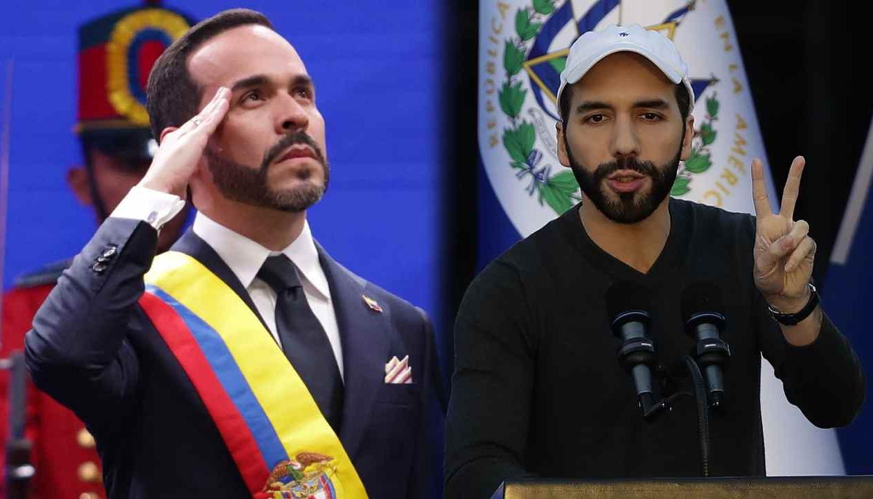El Presidente Abelardo De La Espriella y el mandatario salvadoreño, Nayib Bukele.