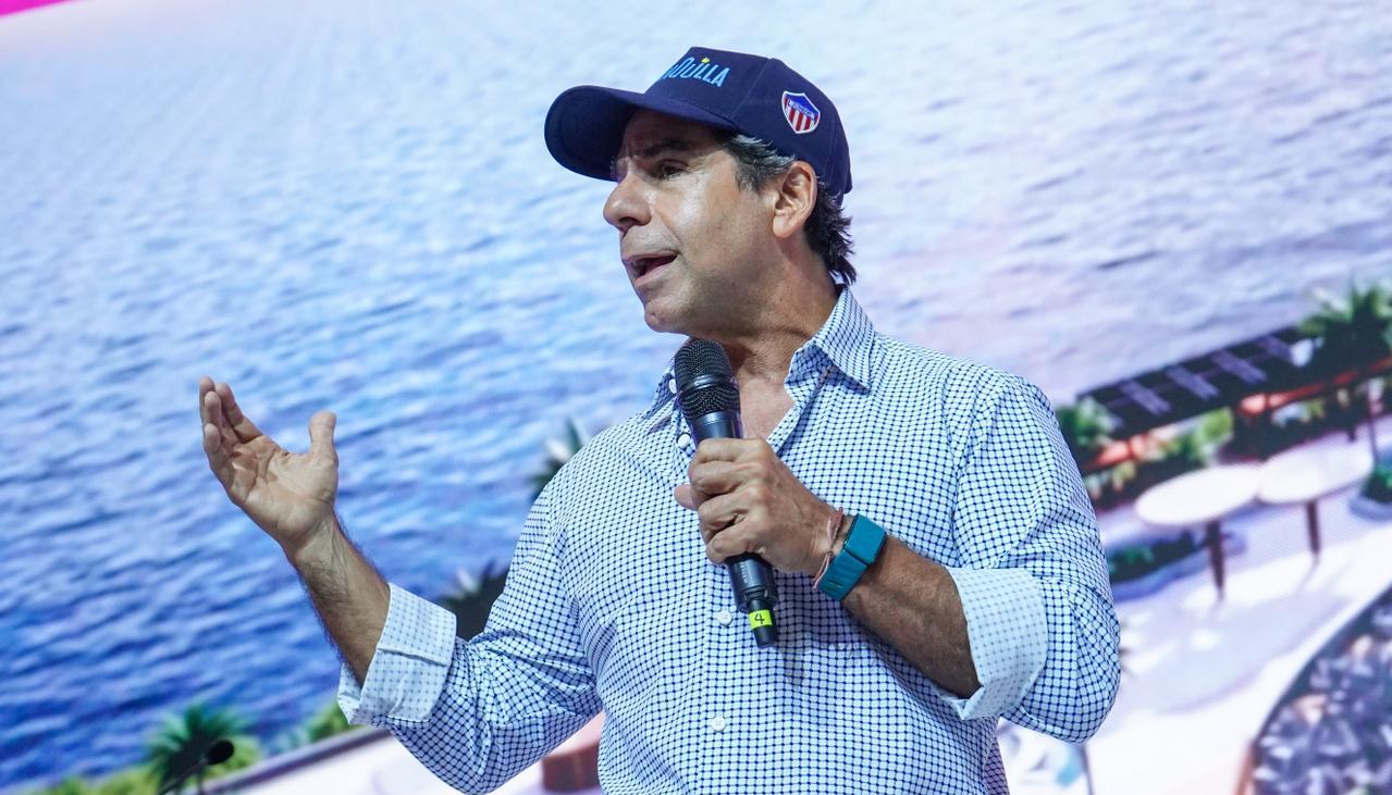 El alcalde Alejandro Char durante el Congreso Nacional de Anato.