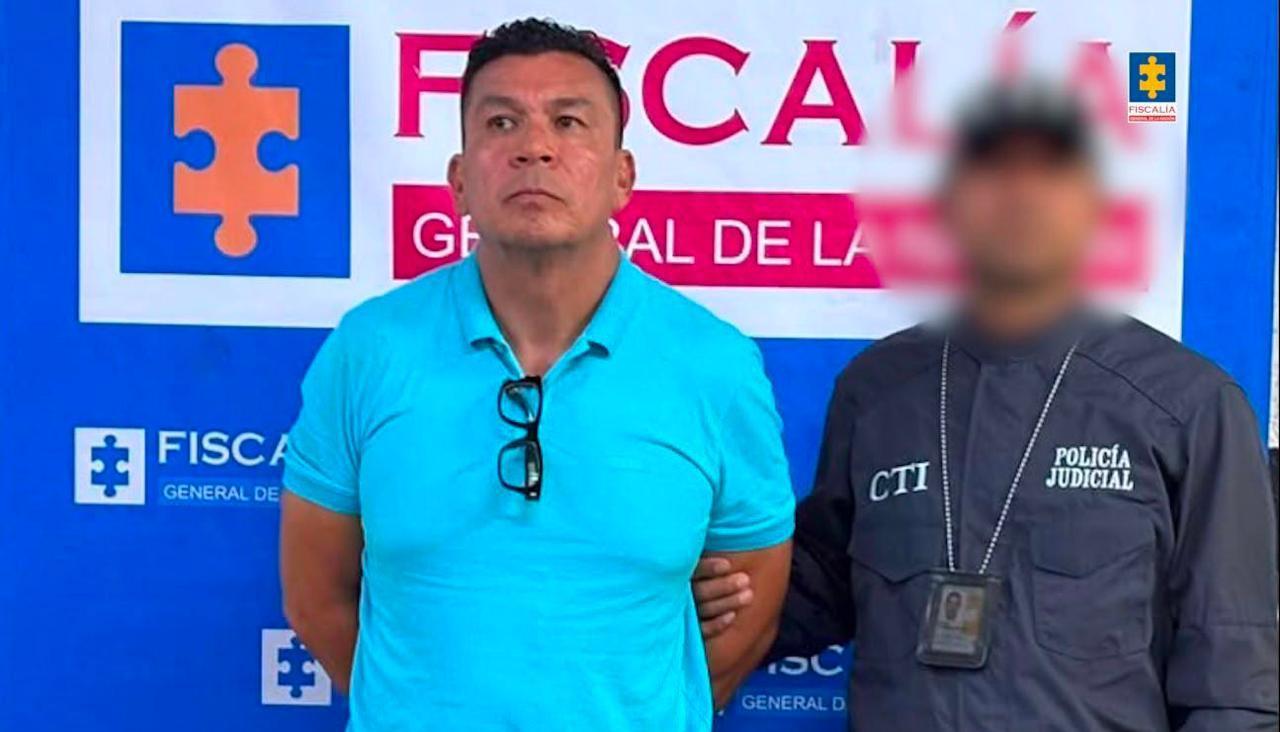 Dante Jhons Martínez Valencia fue capturado el CTI de la Fiscalía. 