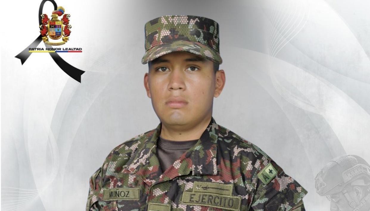 El soldado profesional Luis Felipe Muñoz.