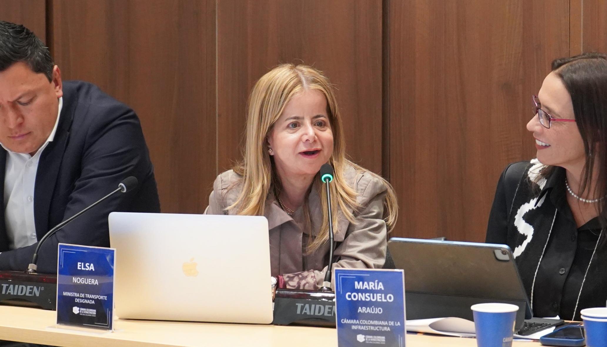 Elsa Noguera, ministra de Transporte.
