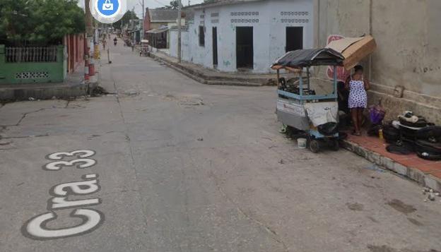 Esquina de la calle 29 con carrera 33.