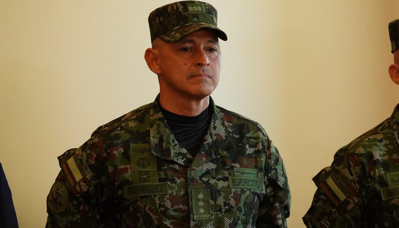 El mayor general Erick Rodríguez Aparicio.