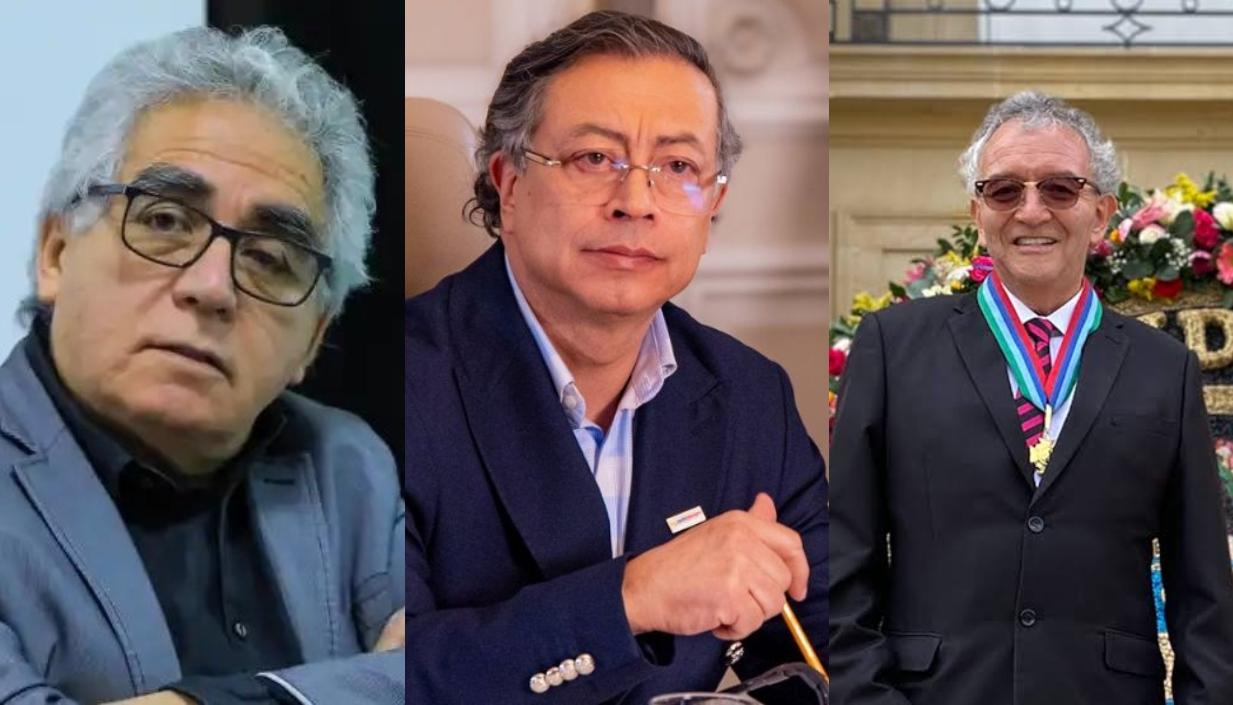 Augusto Rodríguez, el expresidente Gustavo Petro, y Jorge Lemus. 