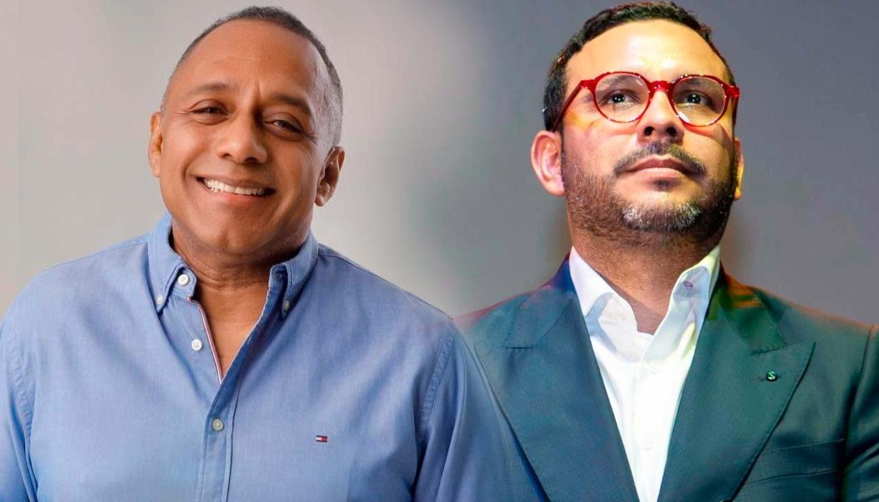 (Izq. a Der.) Álvaro González y Wilson Quimbayo, vicerrectores de Uniatlántico. 