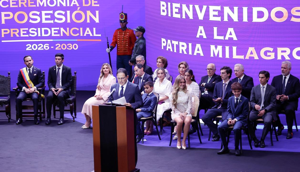 El presidente del Congreso Honorio Henríquez durante su discurso