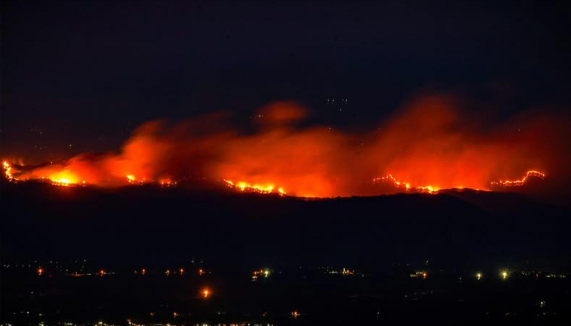 Incendio forestal en Tolima.