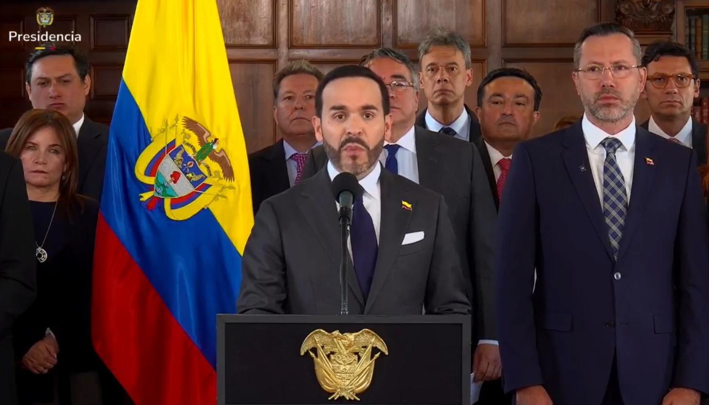 Intervención de Abelardo De La Espriella entregando un balance sobre el terremoto