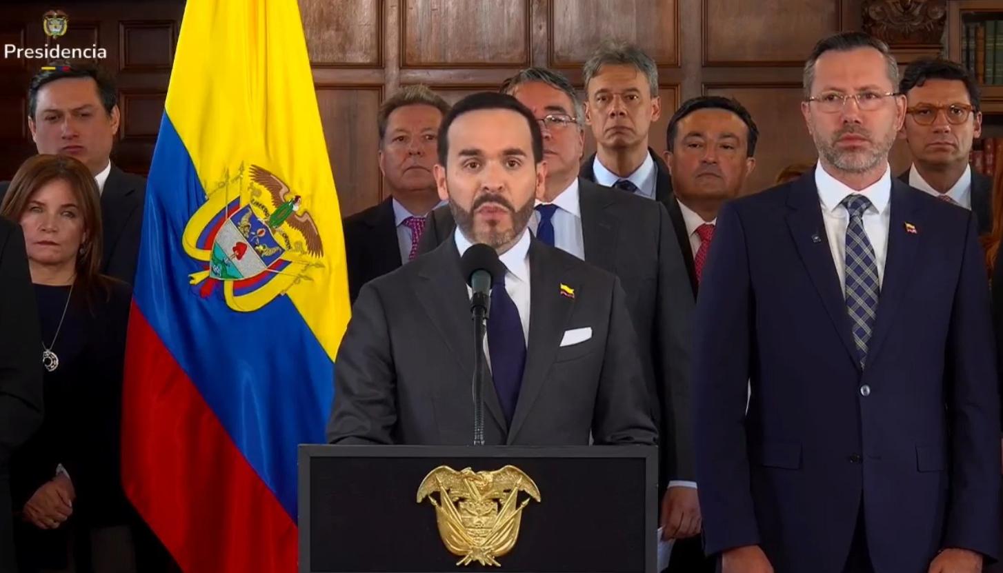 Intervención de Abelardo De La Espriella entregando un balance sobre el terremoto