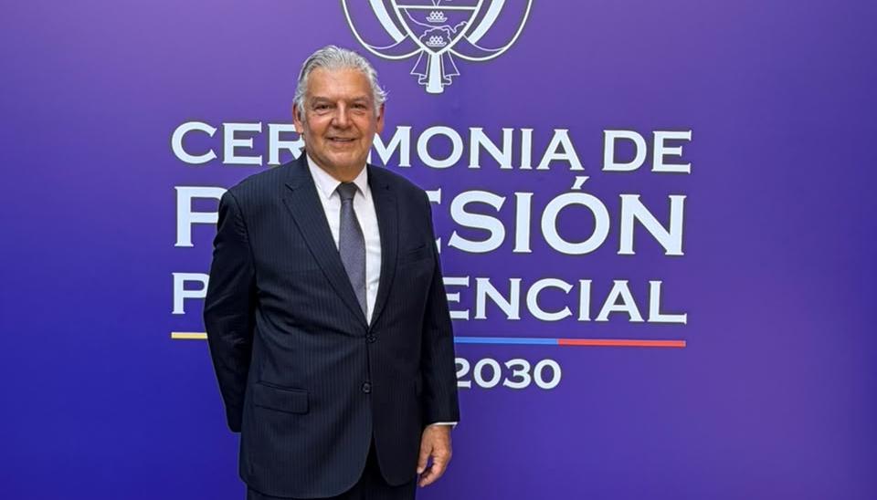 Jaime Alberto Cabal, presidente de Fenalco, en la posesión de Abelardo De La Espriella.
