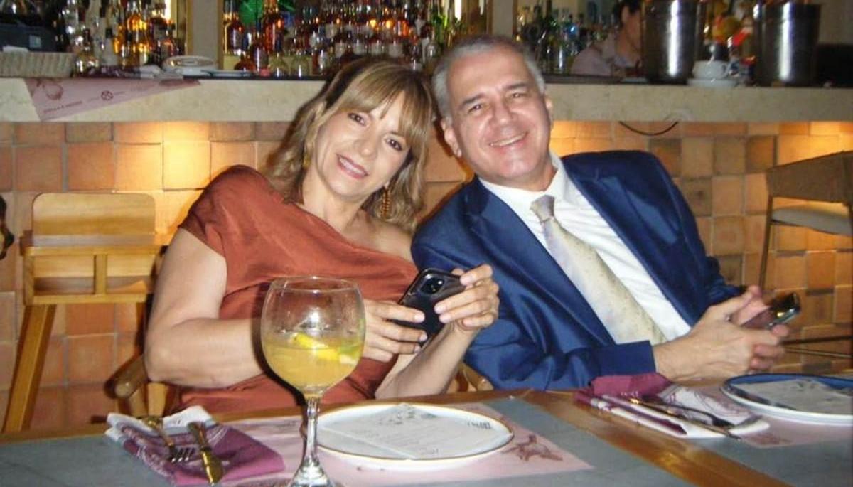 Jairo Hernán Saavedra y su esposa Victoria Caicedo