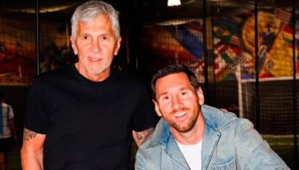 Jorge y Lionel Messi.