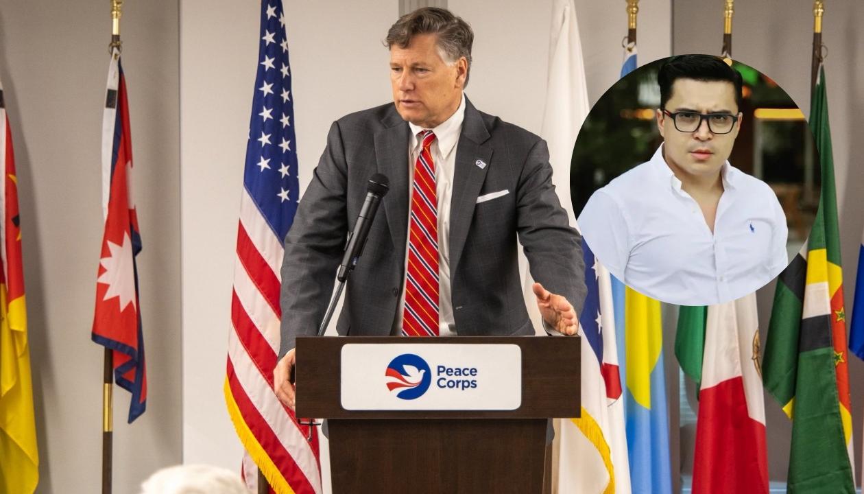 Christopher Landau, Subsecretario de Estado de los Estados Unidos, y el activista Franklin Humberto ‘Beto’ Coral.