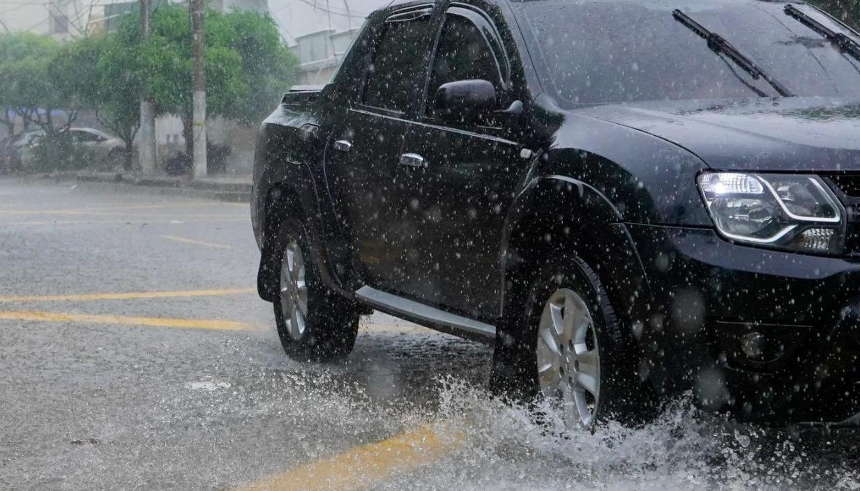 Lluvia en la ciudad de Barranquilla. 