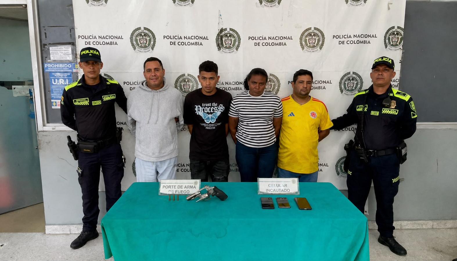 Los cuatro capturados