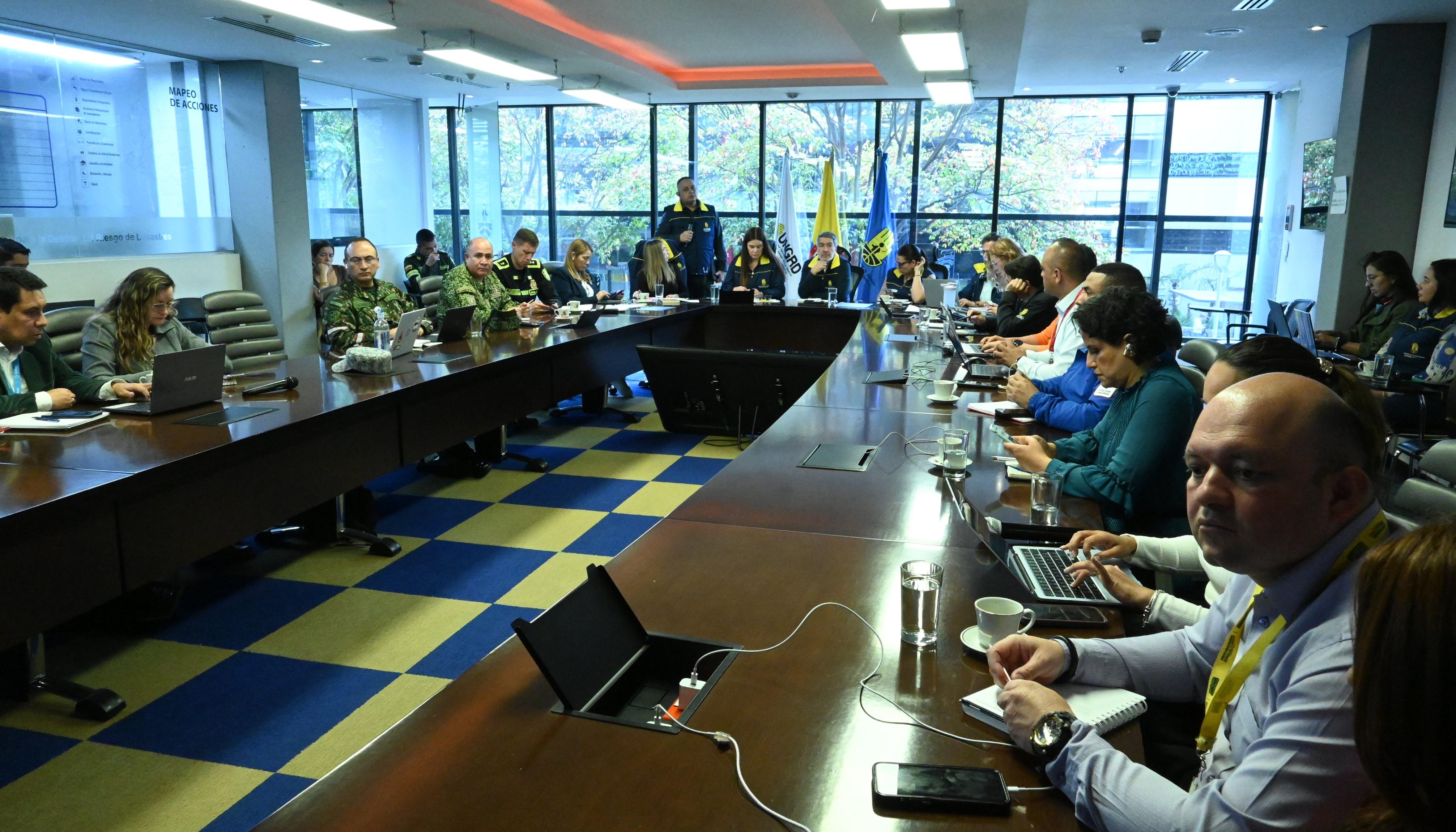 Mesa de trabajo de la UNGRD
