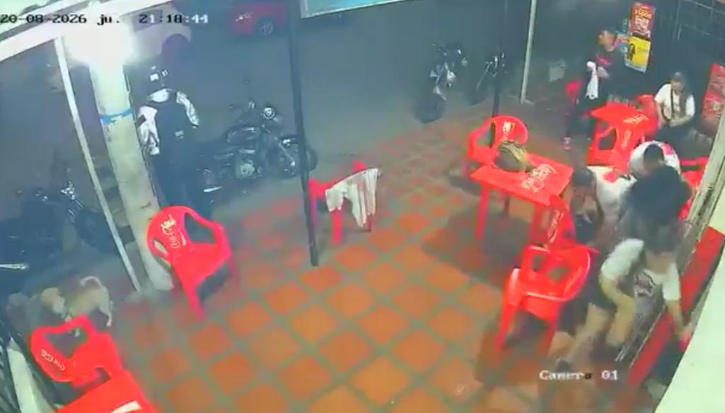 Momento de la masacre en Las Nieves.