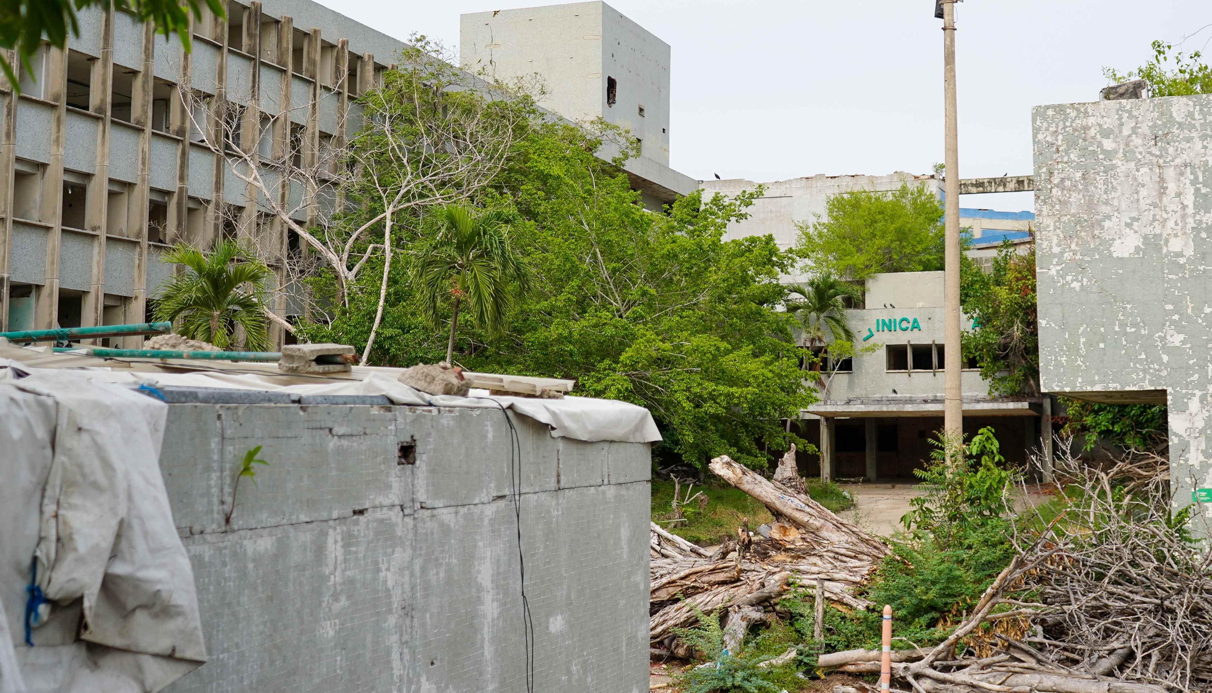 Deterioro del edificio del Seguro de Los Andes. 