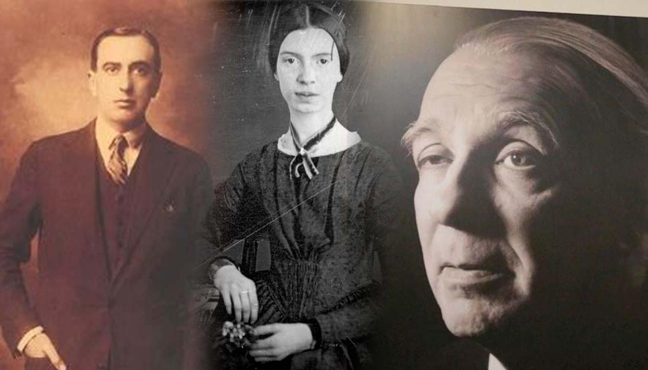  Vicente Huidobro, Emily Dickinson y Jorge Luis Borges.