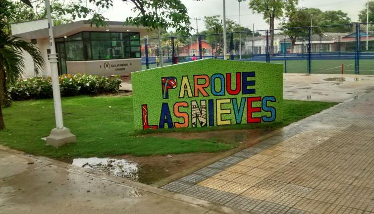 Parque de Las Nieves, en Barranquilla