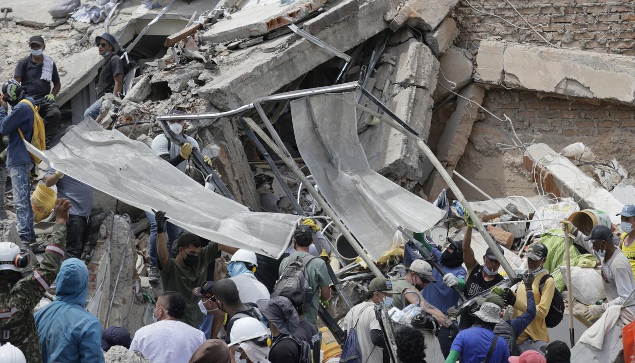Imagen de las labores de rescate.