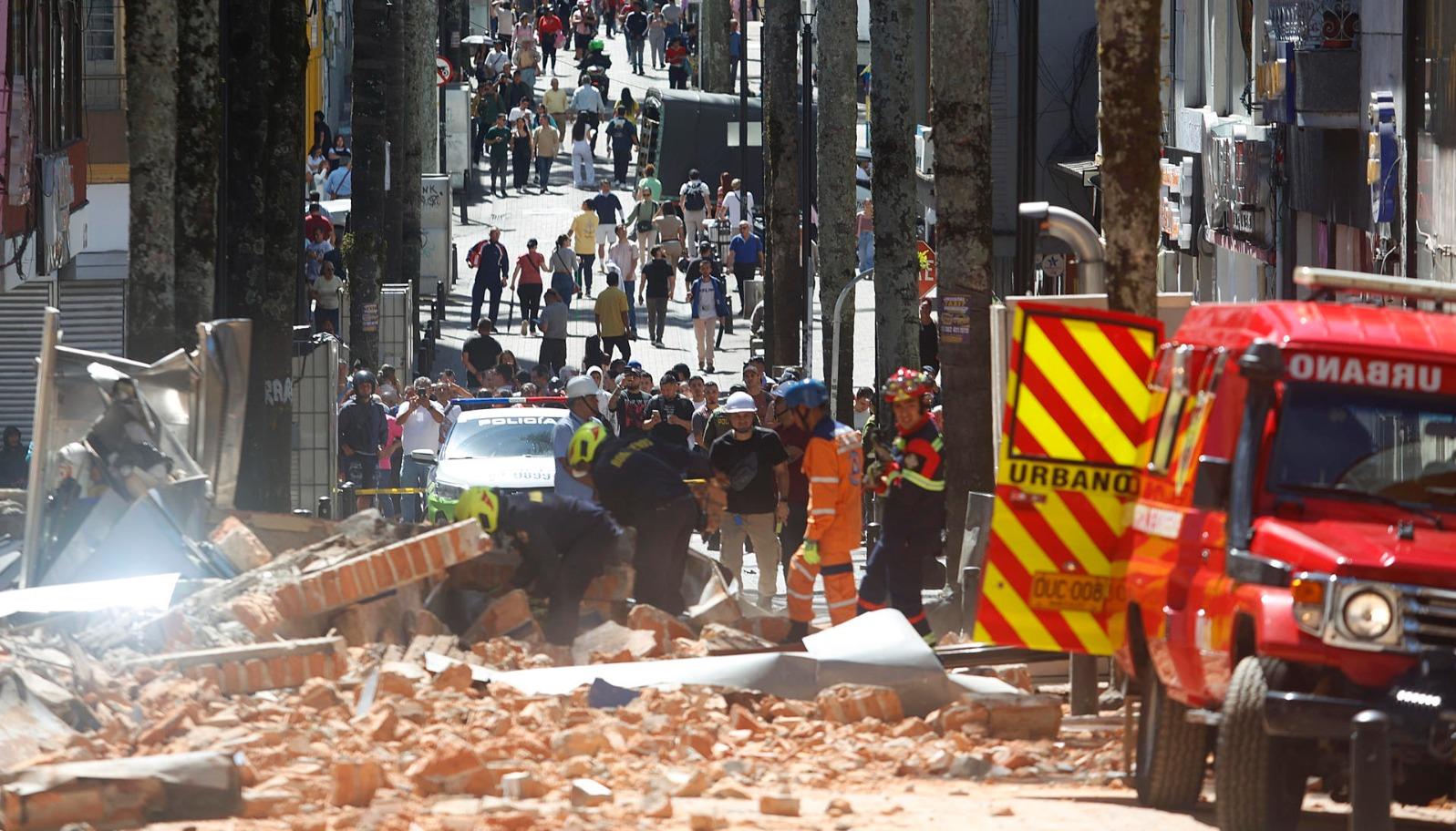 Afectaciones del terremoto en Manizales. 