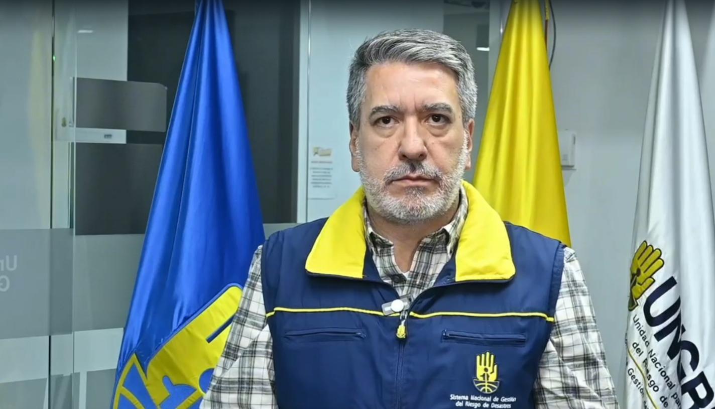 El director de la Unidad Nacional para la Gestión del Riesgo de Desastres, David Santiago Tamayo Roldán.