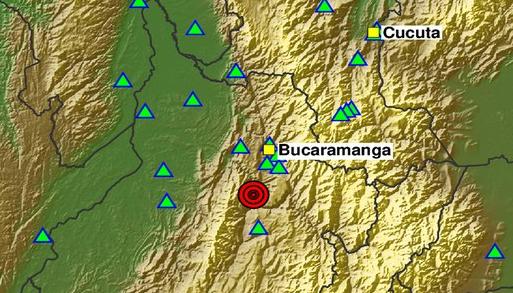 Imagen del reporte del Servicio Geológico Colombiano.
