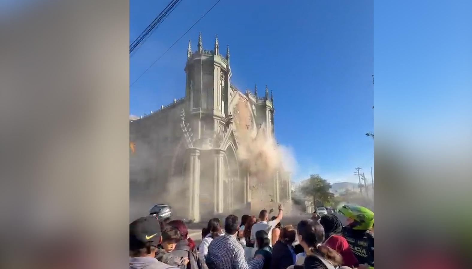 Momento del terremoto en Pereira. 