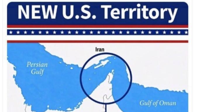La publicación de Trump sobre el estrecho de Ormuz.