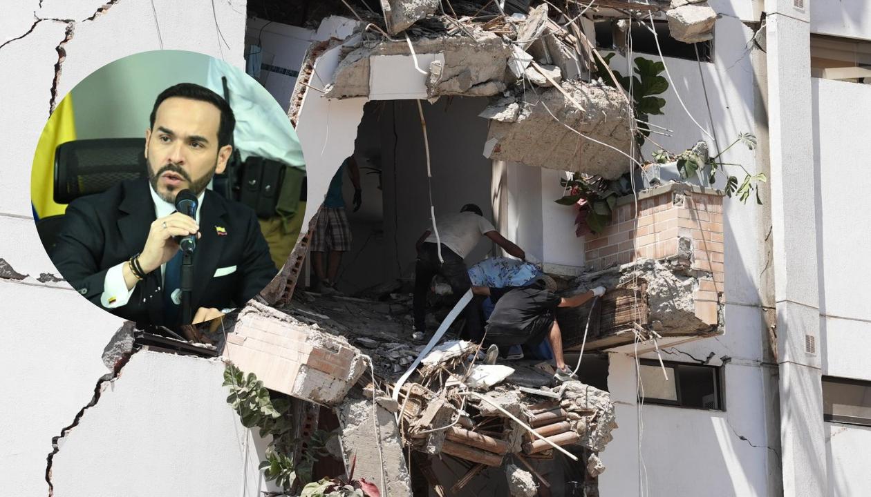 Presidente Abelardo De La Espriella entrega balance de muertos y heridos por terremoto.