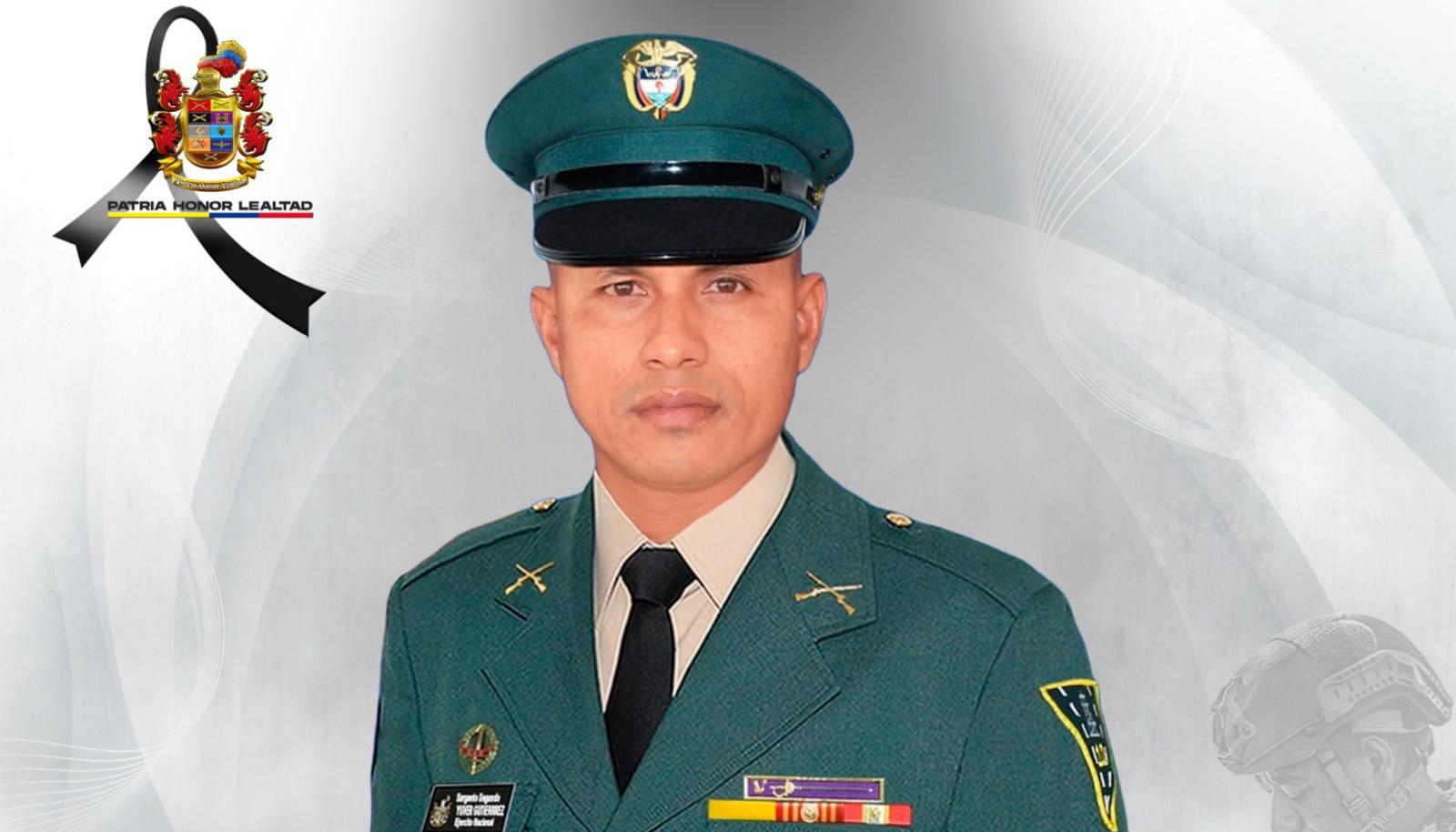El sargento segundo Yuver Antonio Gutiérrez Torres.