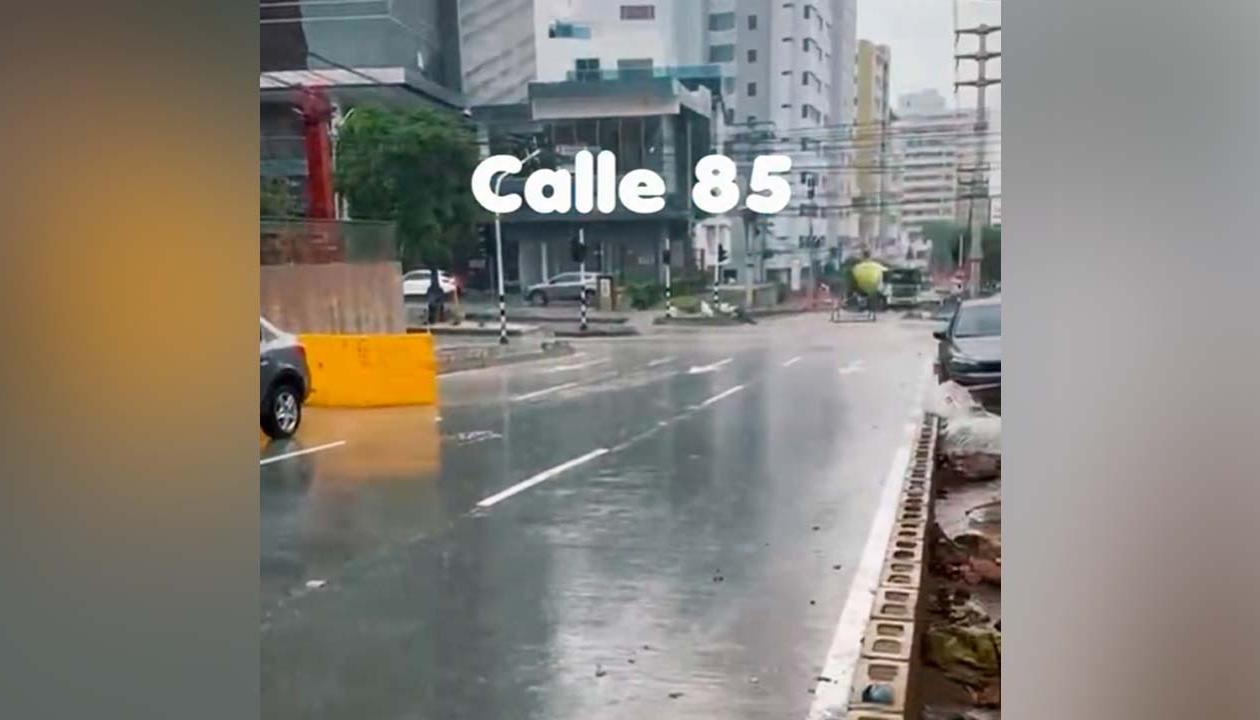 Estado actual de las obras de canalización del arroyo de la calle 85. 