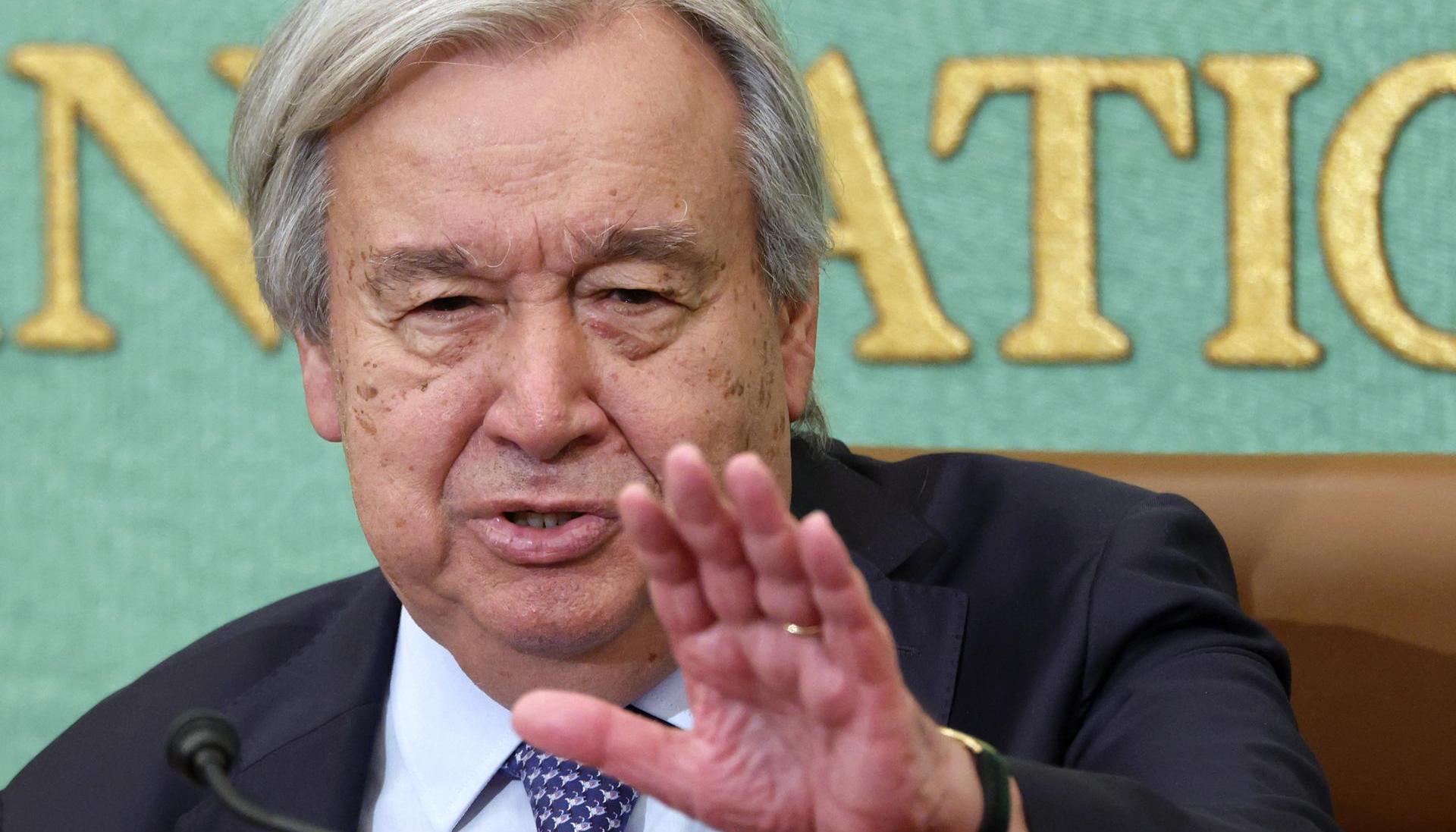 Secretario general de las Naciones Unidas, Antonio Guterres. 