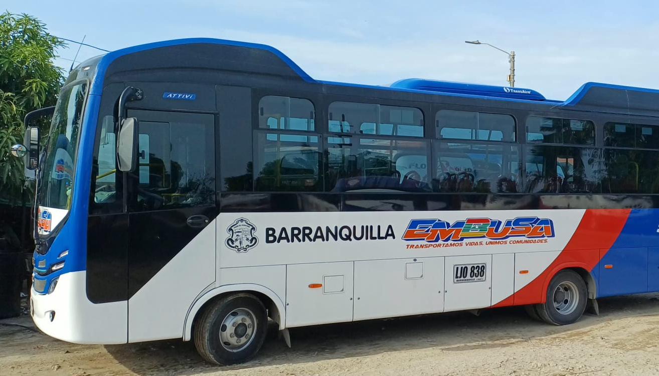 Bus de Embusa que trabajará junto a Transmetro. 
