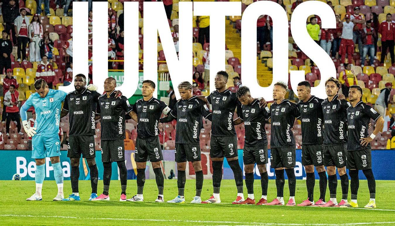 América de Cali en la antesala al partido contra Santa Fe, en Bogotá.