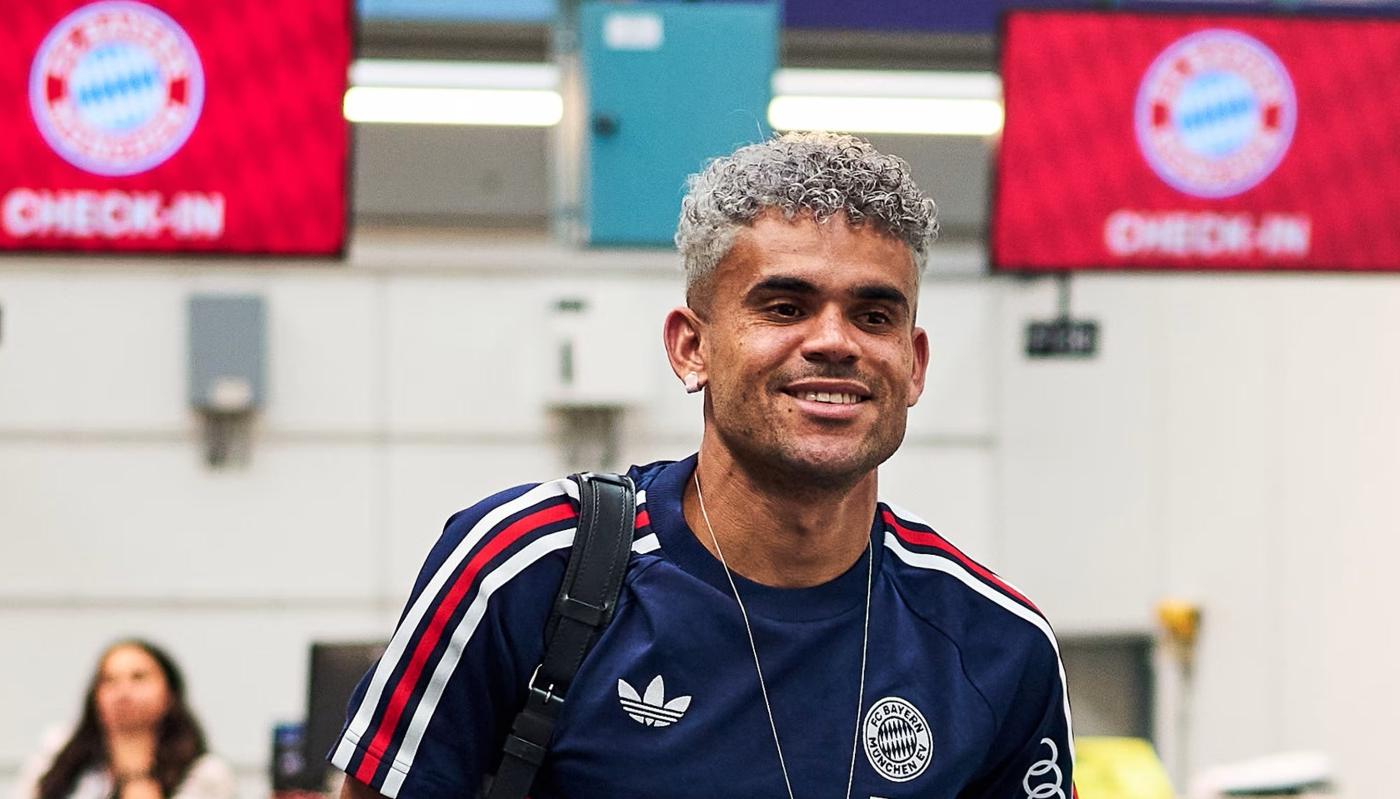 Luis Díaz, con su nuevo club, previo al viaje a Asia con el Bayern Múnich.