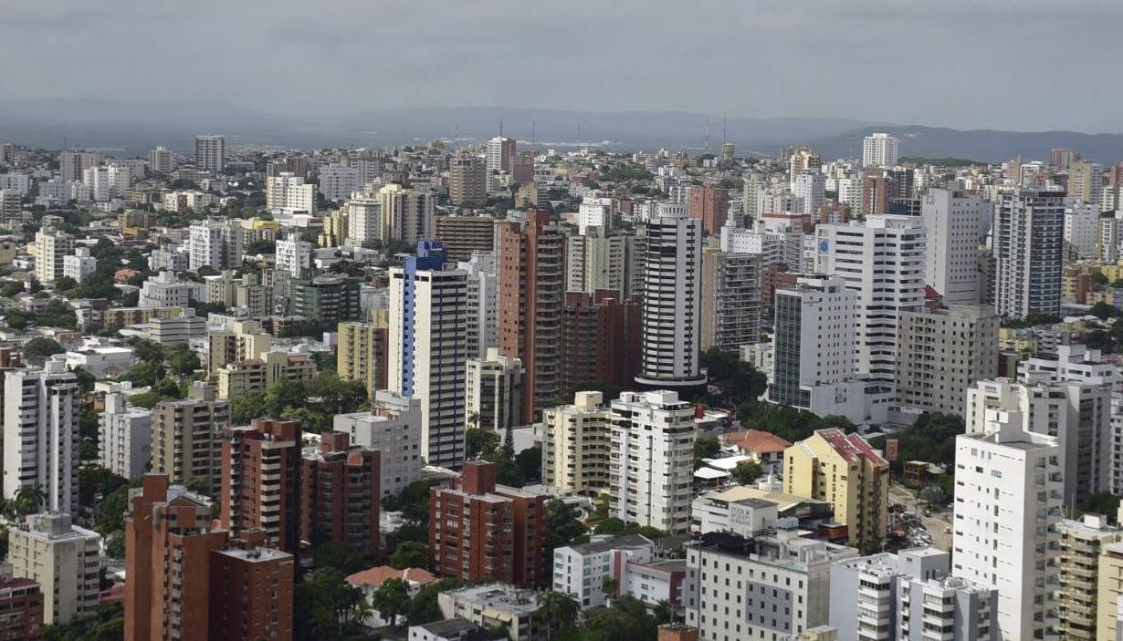 Vista panorámica de Barranquilla. 